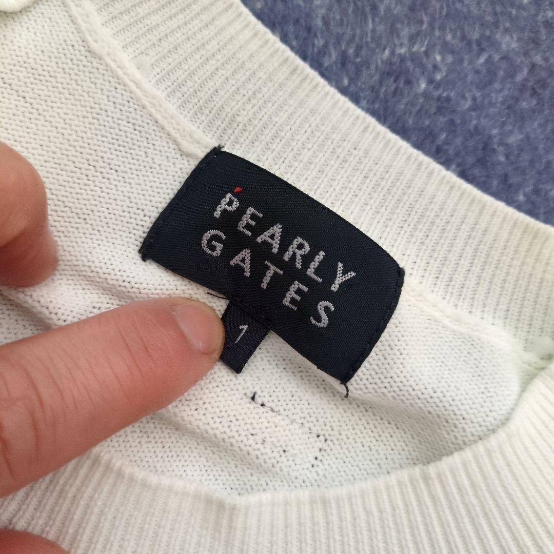 パーリーゲイツ　ゴルフ　薄手ポリエステルニット