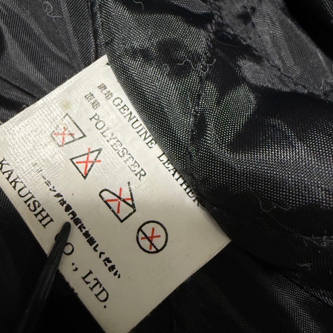 1点もの HORN WORKS ペイント ダブルライダース L 本革 短丈