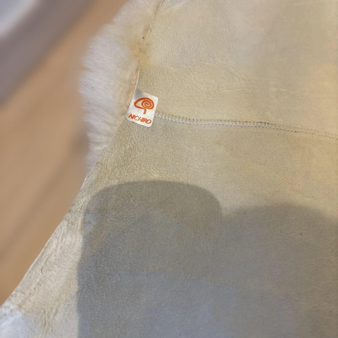 【タイムセール❗️】ニチロムートン　ロームエクセルファー羊毛100% 毛皮高級ラグ