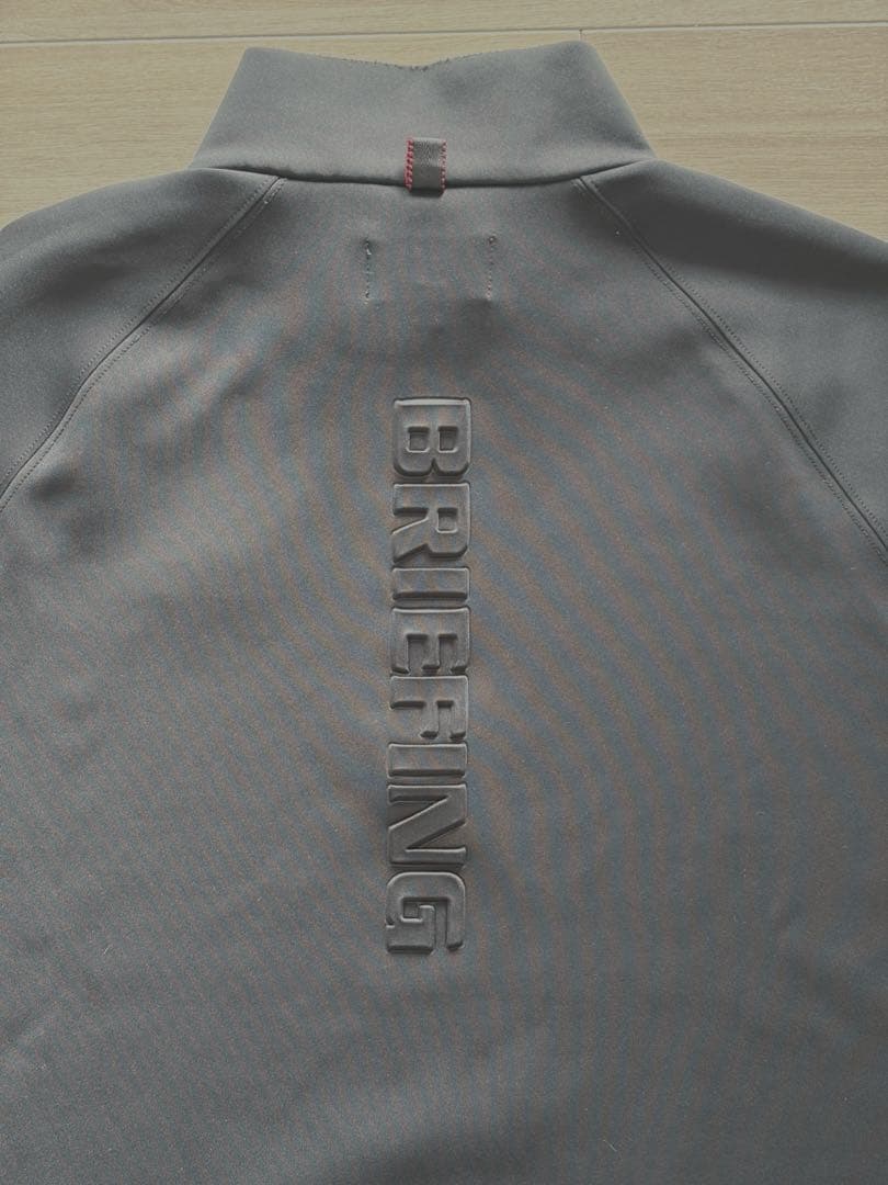 BRIEFING 3Dロゴ ハーフジップスウェット