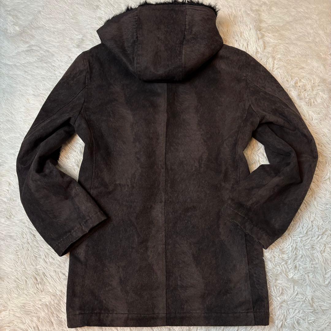 トルネードマート スエード調 コート ファー キルティング y2k