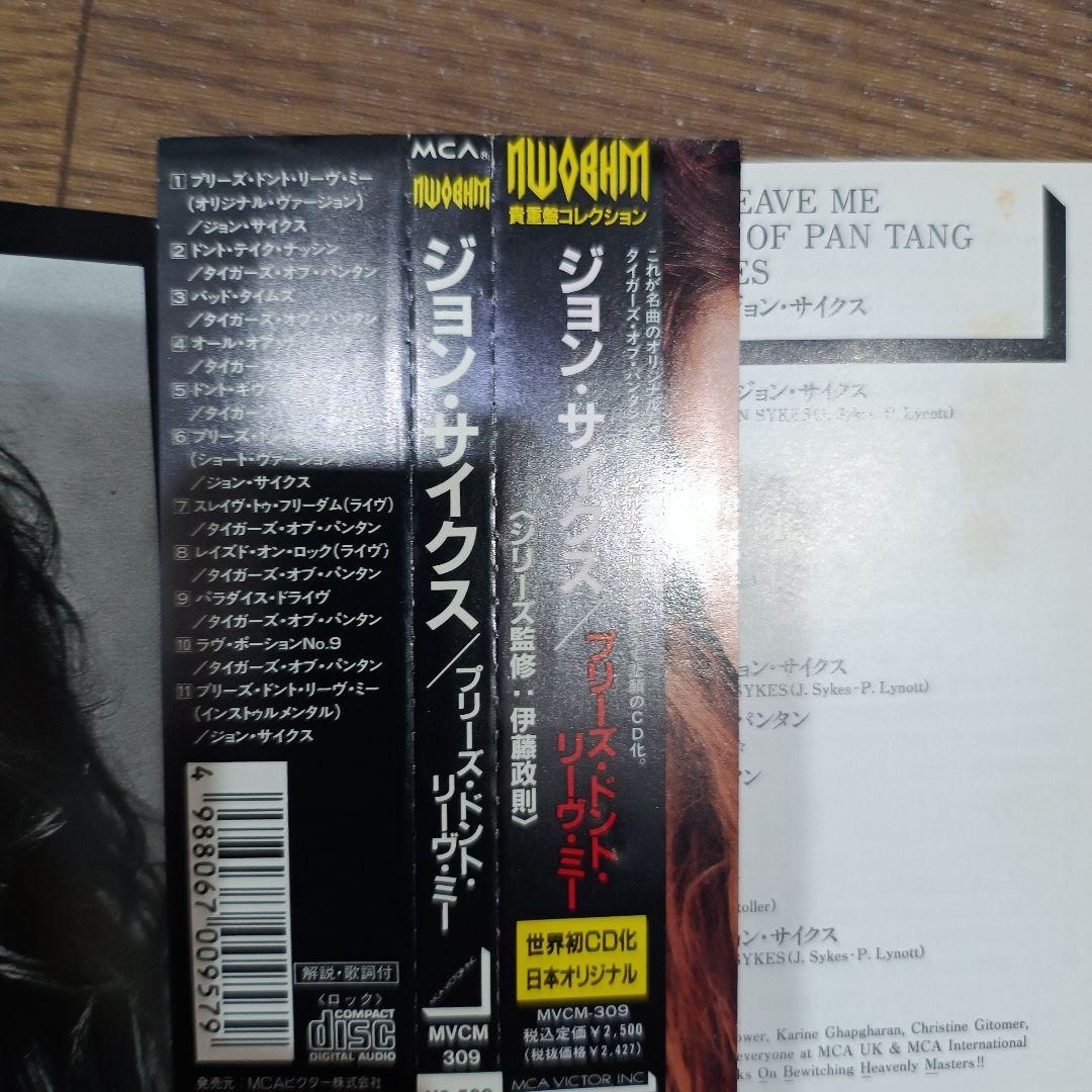 激レアJohn Sykes Please Don't Leave Me CD