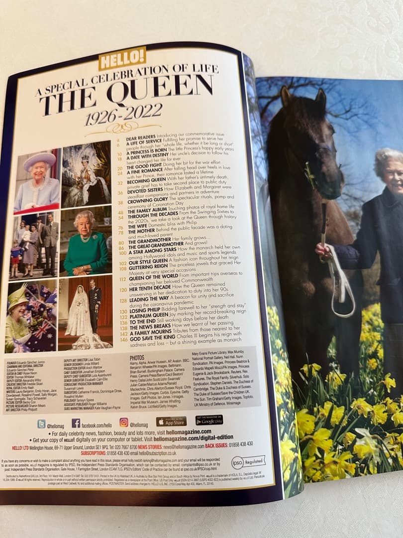 HELLO マガジン エリザベス女王 スペシャルコレクターズエディション
