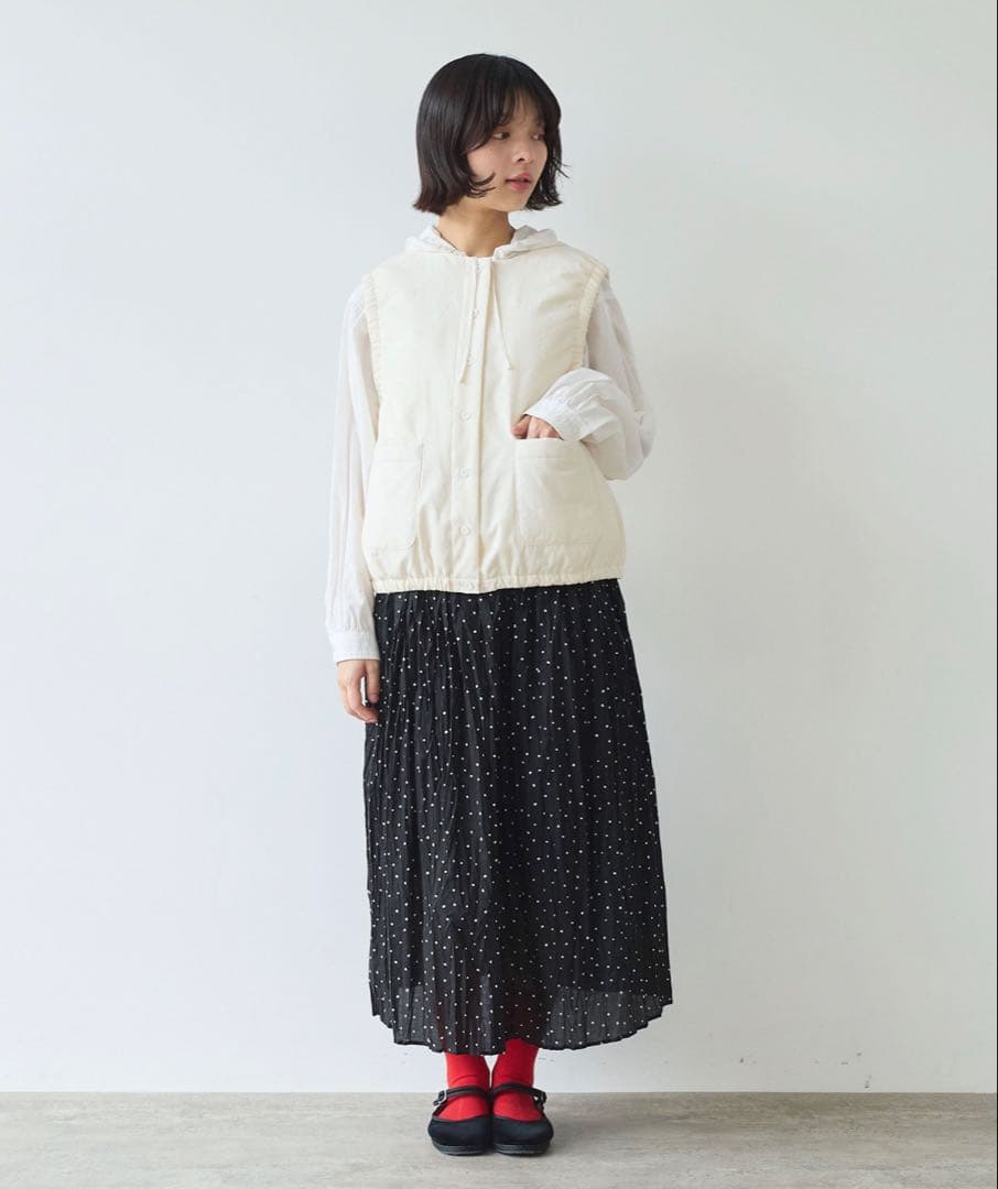 ビュルデサボン　100/-ブロード EDODAKI 中綿ベスト