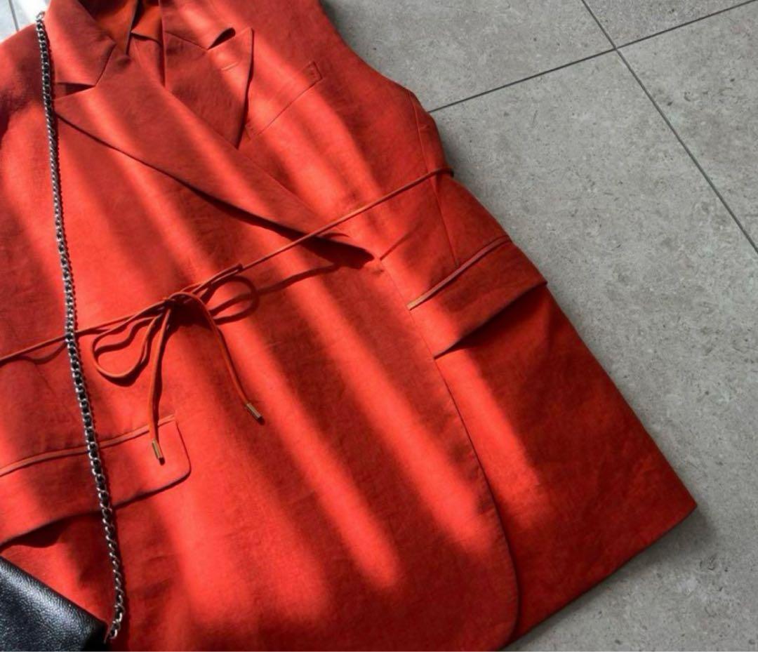 mb.yDRAWER 149,600円リネンピークドラペルジレ ベスト