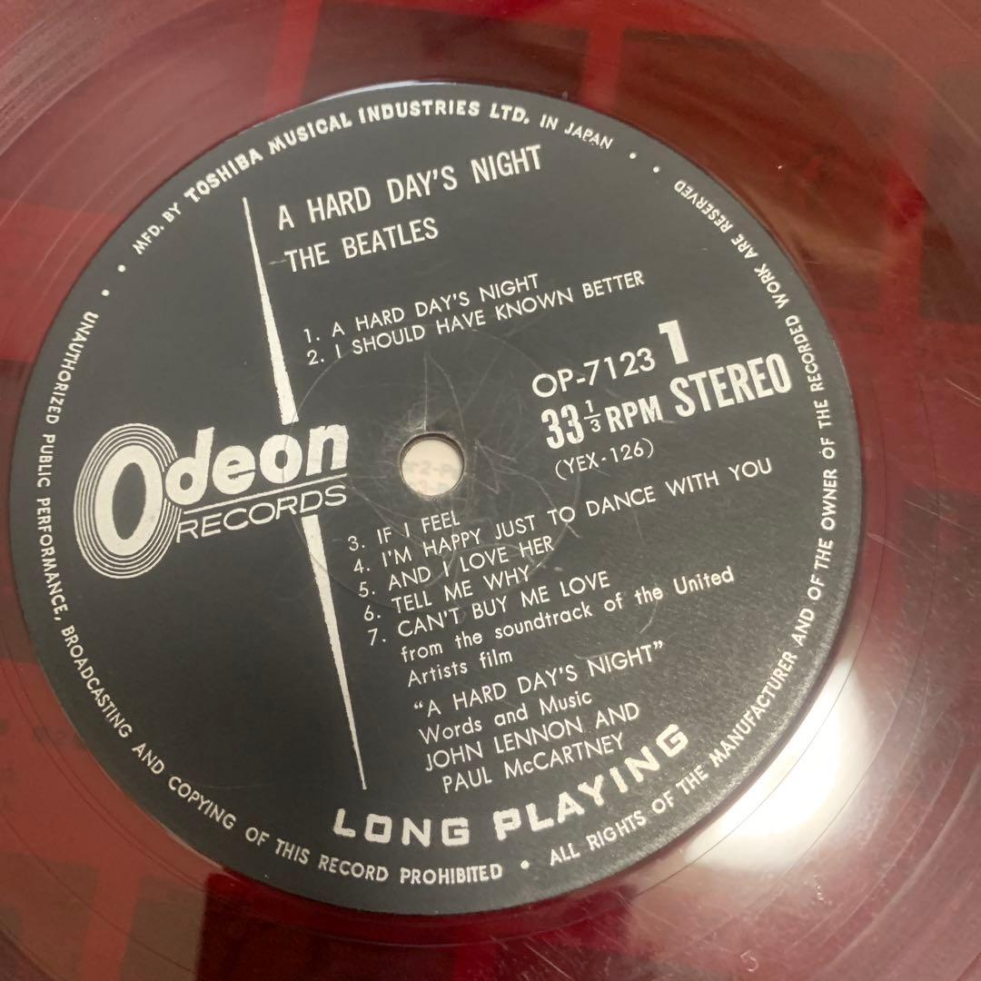 【赤盤ペラジャケ】THE BEATLES A HARD DAY'S NIGHT