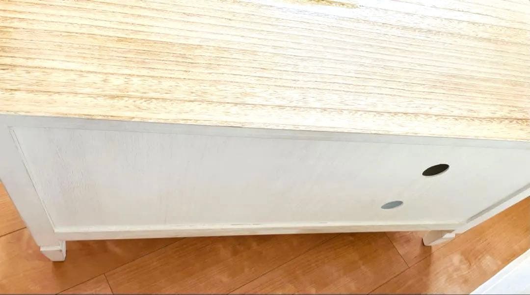 シャビーテイスト　テレビ台 幅90 ホワイト　ニトリ アンティーク　姫　完成品