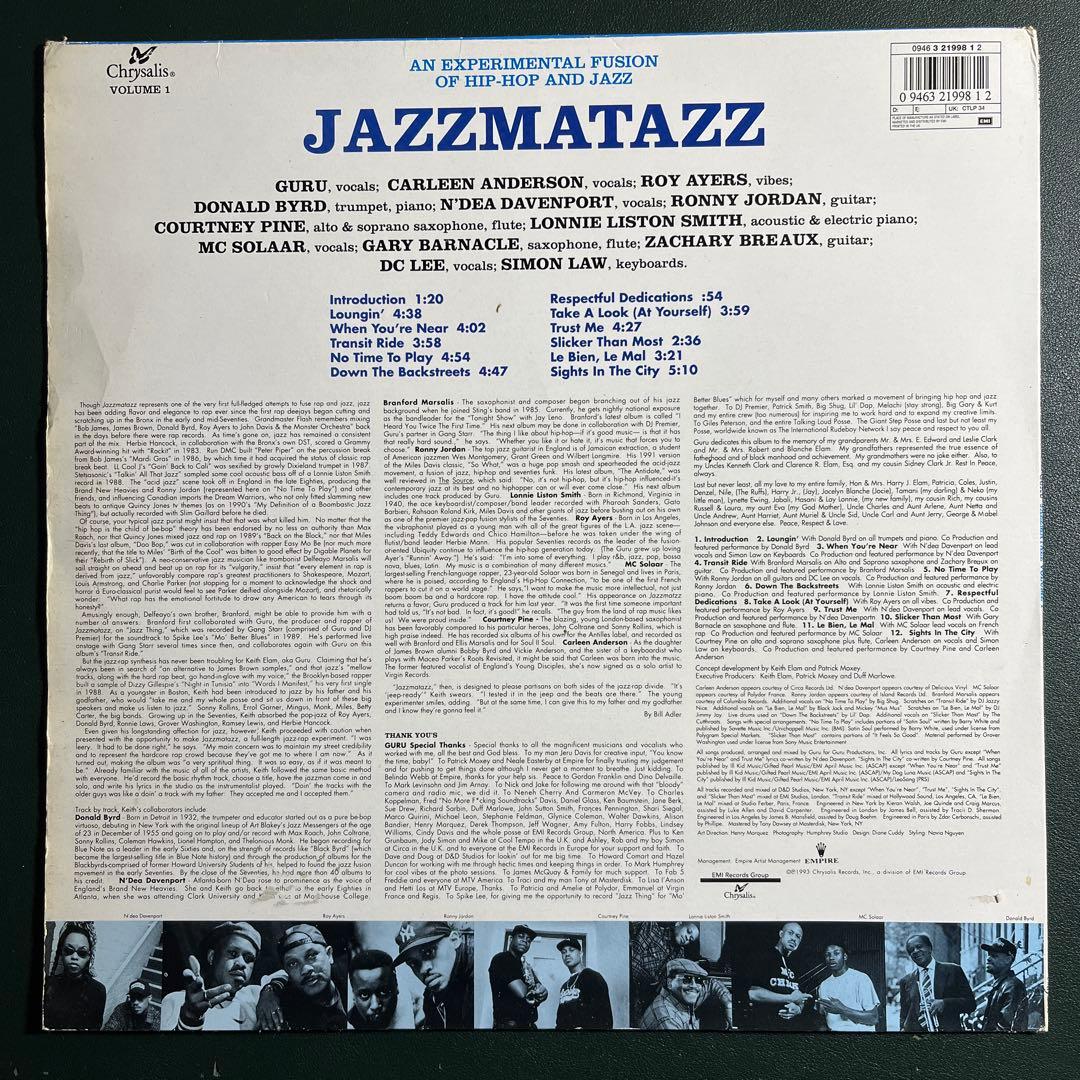 UK盤 GURU JAZZMATAZZ VOLUME 1