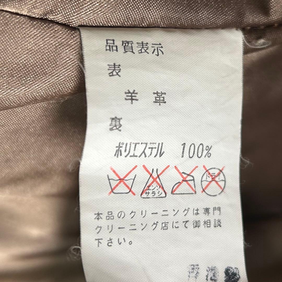 極上 肉厚 羊革 レザー ジャケット 茶色 柔らかい ヴィンテージ