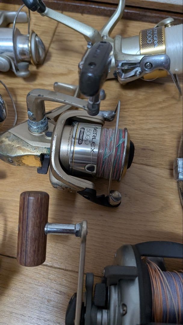 SHIMANO DAIWAスピニングリール22個釣竿4セットまとめ売り