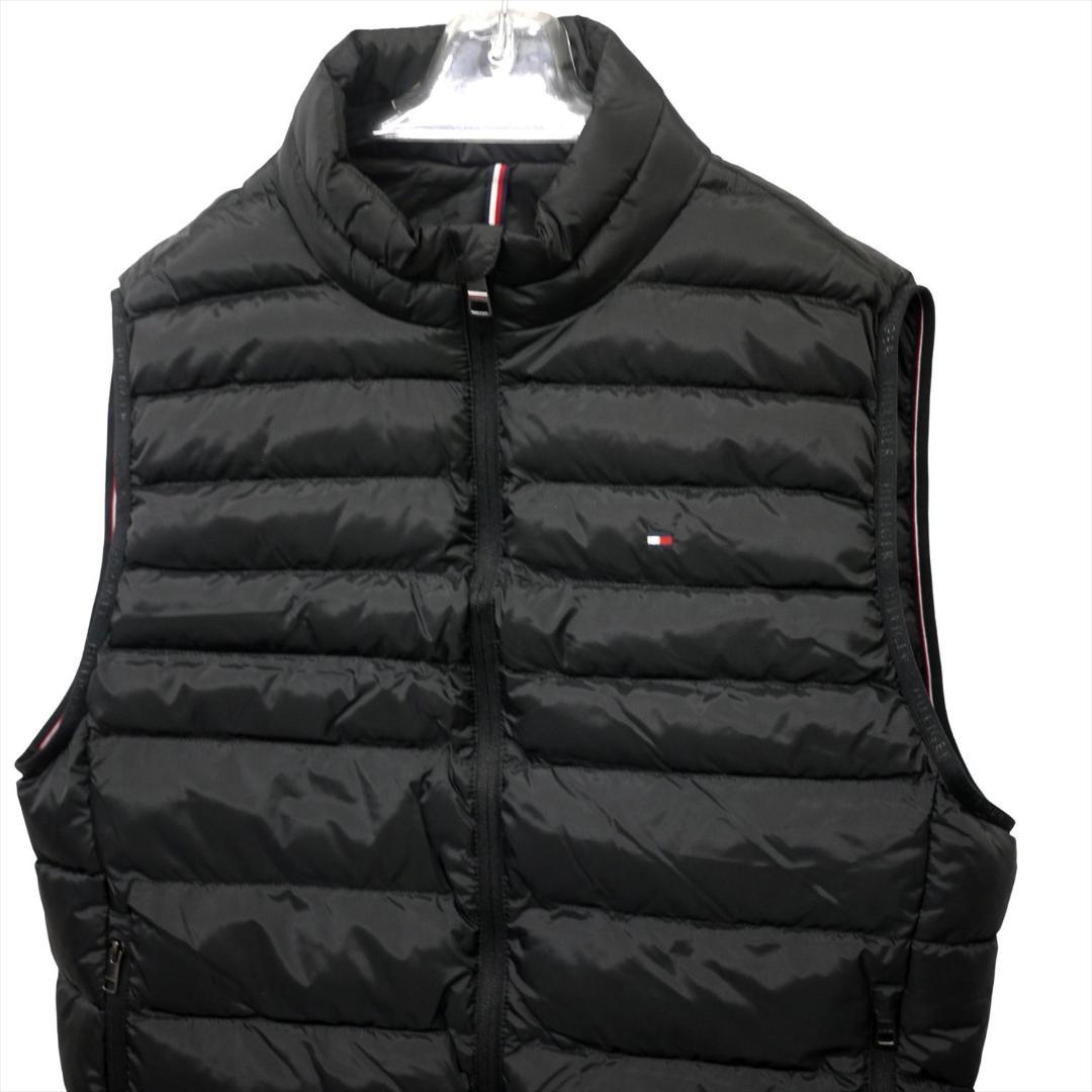 新品 トミーヒルフィガー THPROTECT 軽量 耐水 中綿 ベスト M 黒