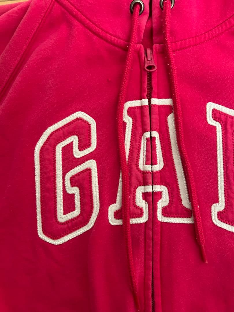 GAP ピンク ジップアップパーカー Mサイズ