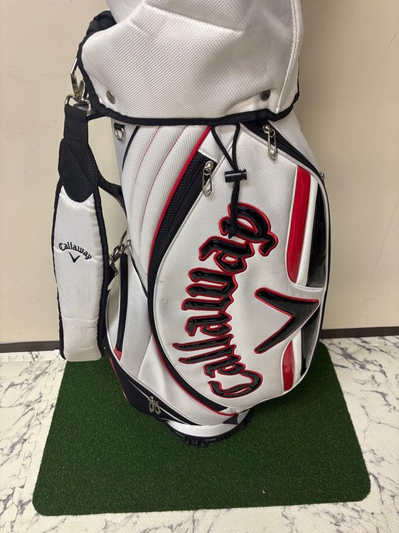 Callaway キャディバッグ ホワイト/レッド/ブラック　YG
