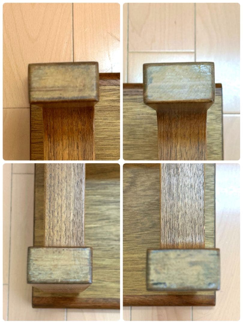 ヴィンテージ 天童木工 ローテーブル 1970年代　コマ入れ成型