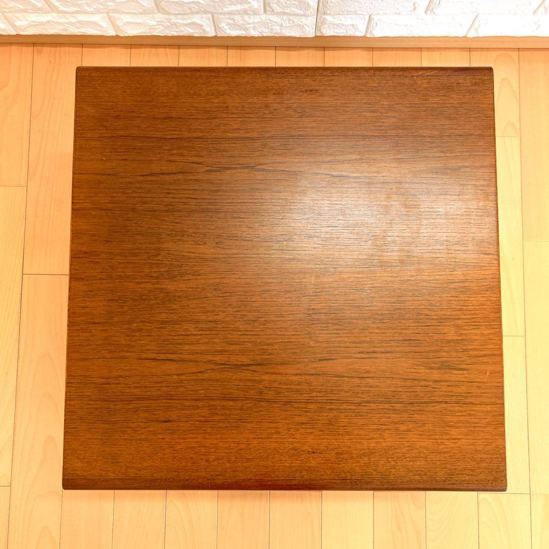 ヴィンテージ 天童木工 ローテーブル 1970年代　コマ入れ成型