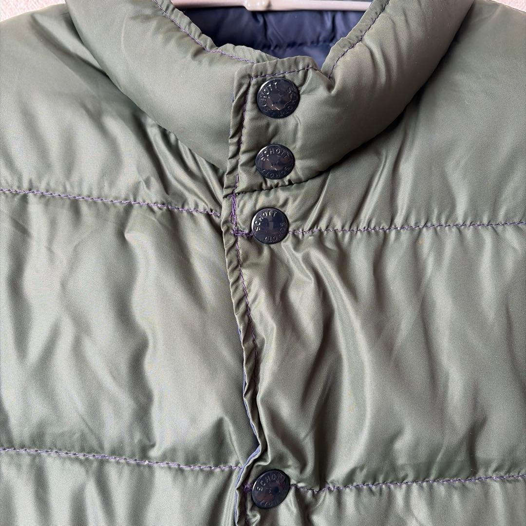 90s Schott USA製 ショット リバーシブル ダウンベスト