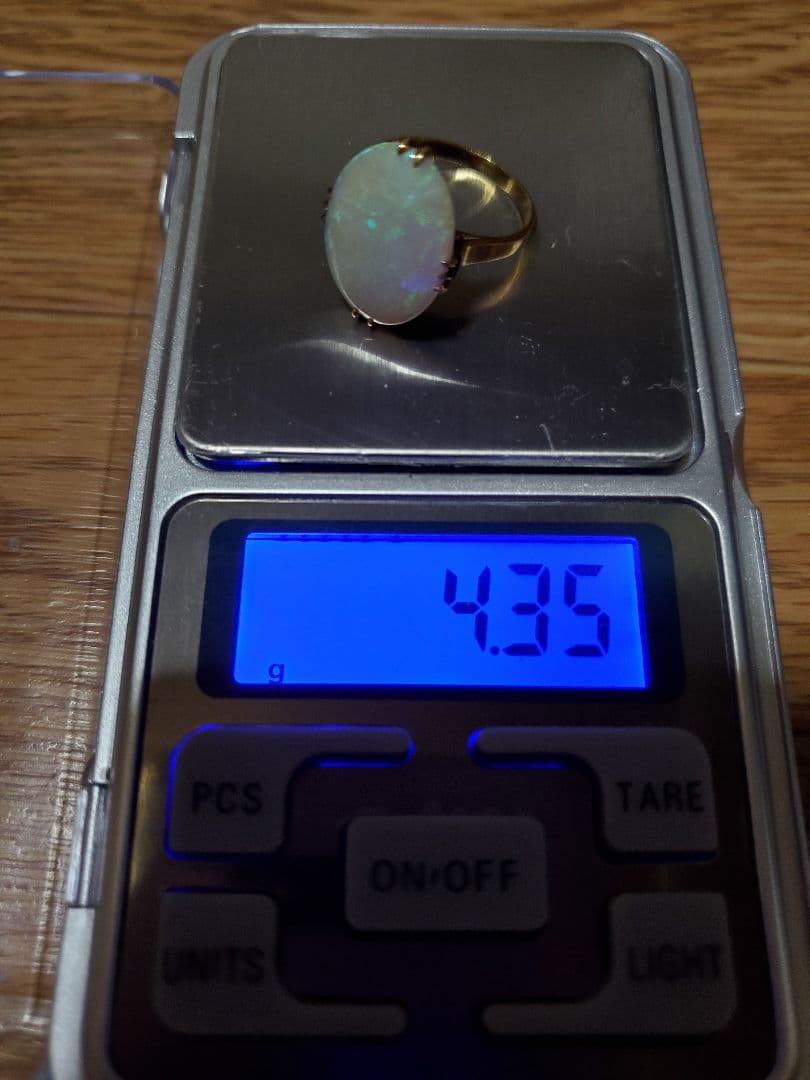 オパール k18 千本透かし リング