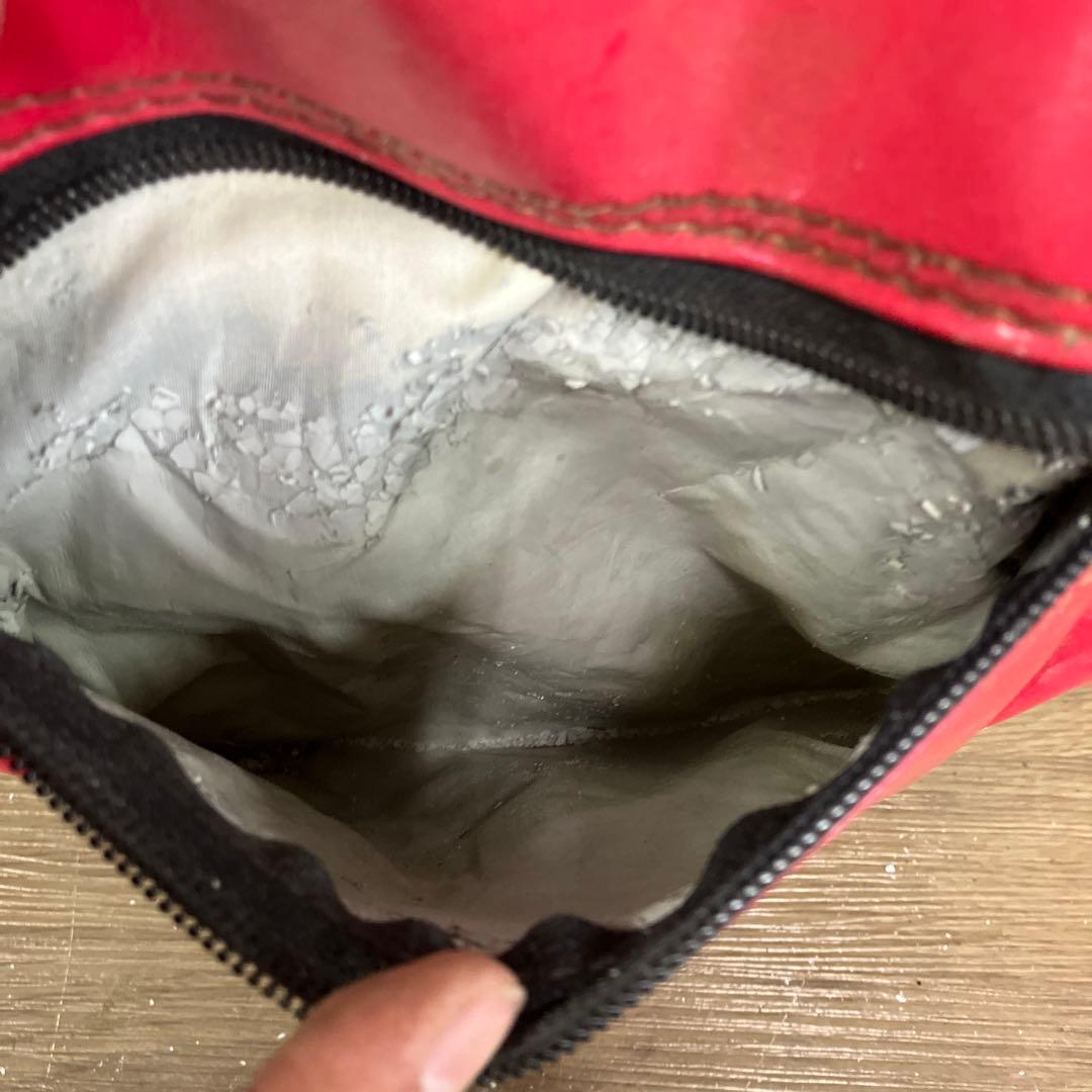 【希少・ヴィンテージ】ゴルフキャディバッグ / レッド（フード付き） レトロ