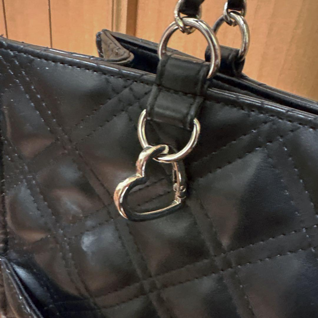 RANDA チェーンショルダーキルティングトートバッグ