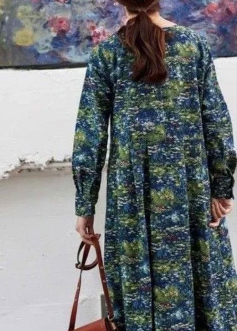 Sunny clouds モネの睡蓮 ワンピース フェリシモ L