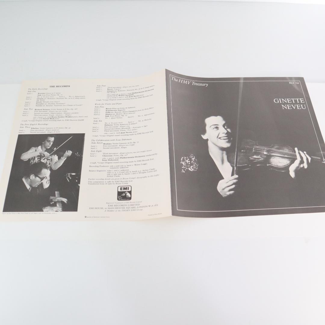 お値下げ　GINETTE NEVEU　ジネット・ヌヴー　レコード　4枚組　輸入盤