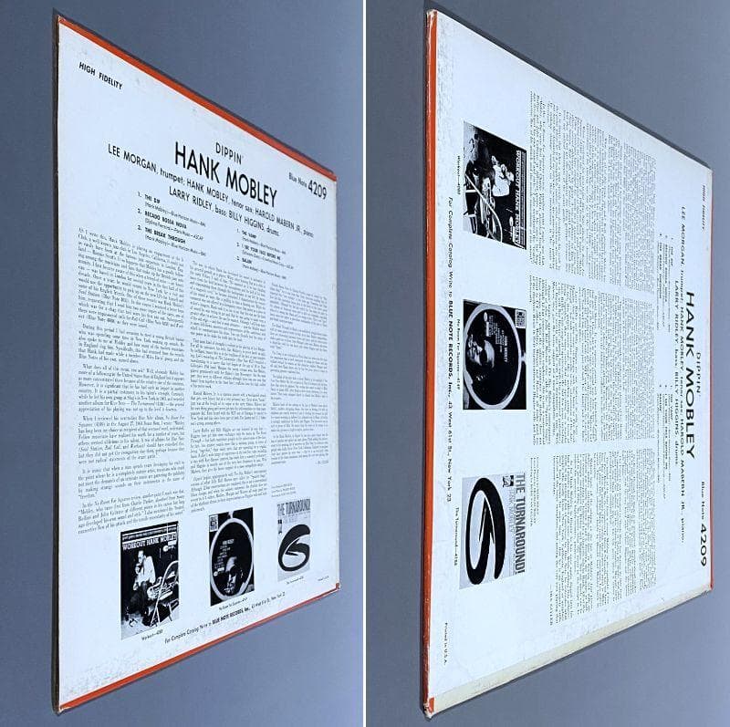 ★至高の逸品【USオリジナル／NYCラベル／Vゲルダー刻印】 ハンク・モブレー