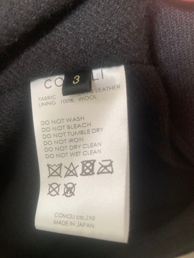 comoli コモリ 24aw シープスキンコーチジャケット　3