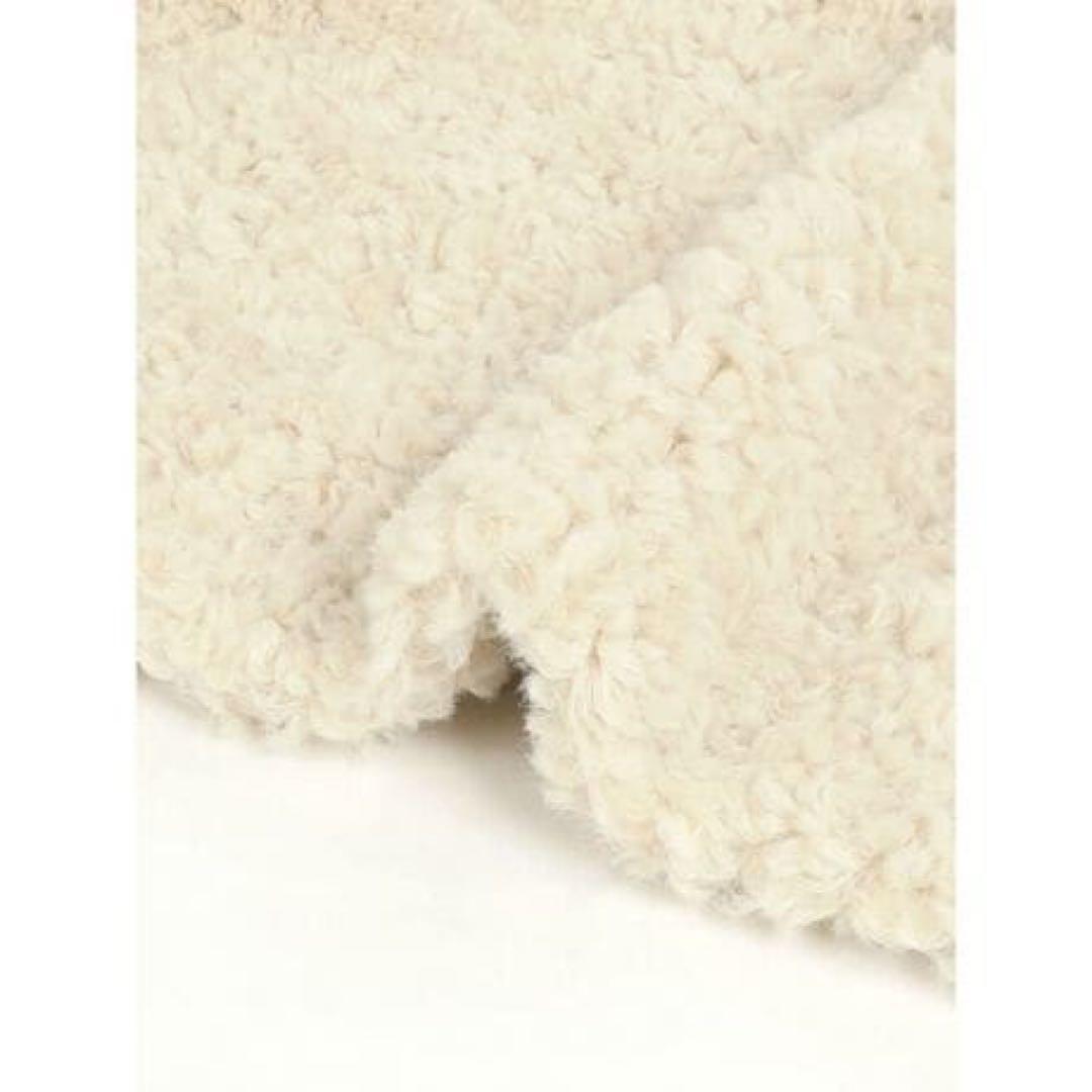 美品 Vin ヴァン ヤマダヤ プードルファーショートベスト アイボリー 9号