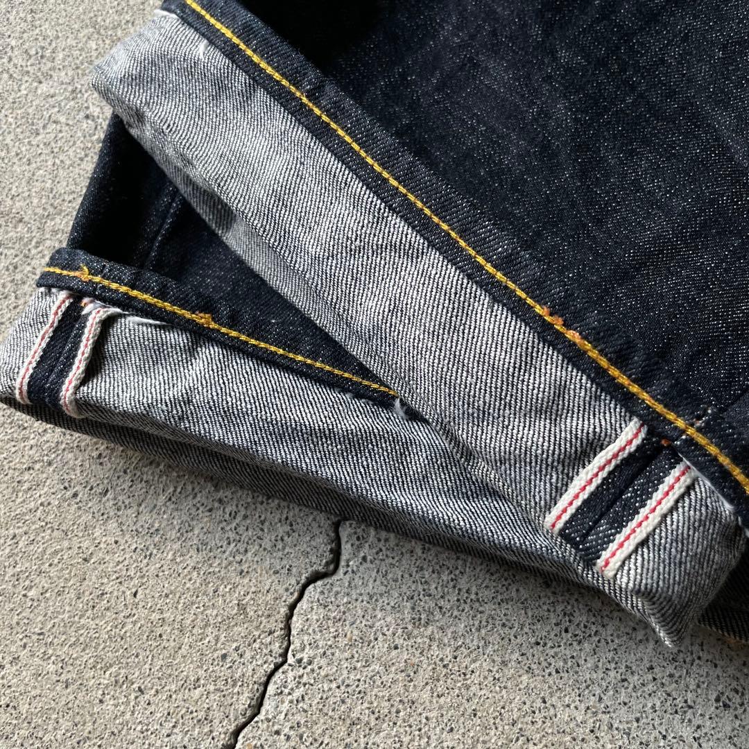 濃紺 EVISU エヴィス 2001 カモメ デニムパンツ 紅白 W34