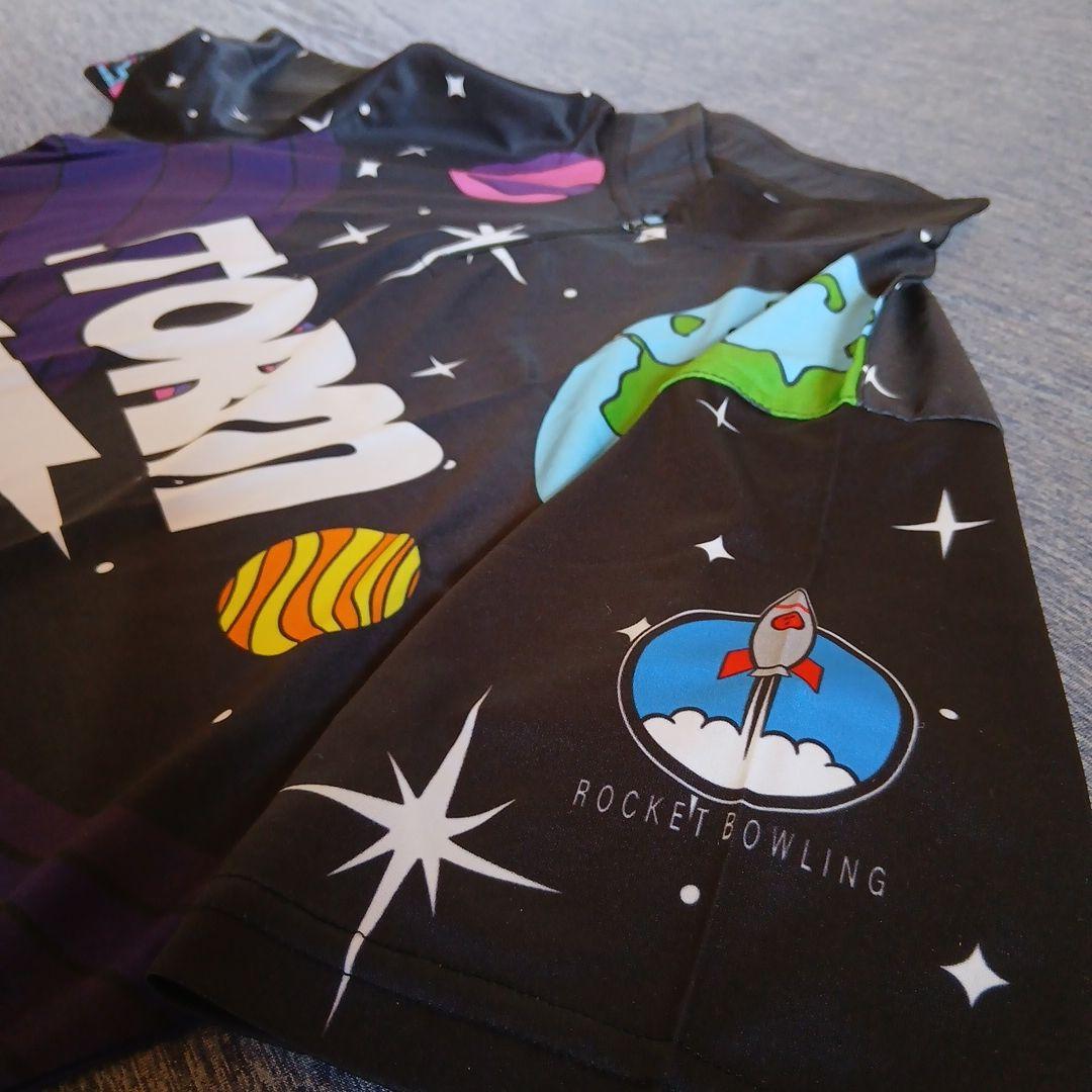 ボウリングウェア　STORM　【XL】　ブラック　宇宙人　目立つ　大きいサイズ