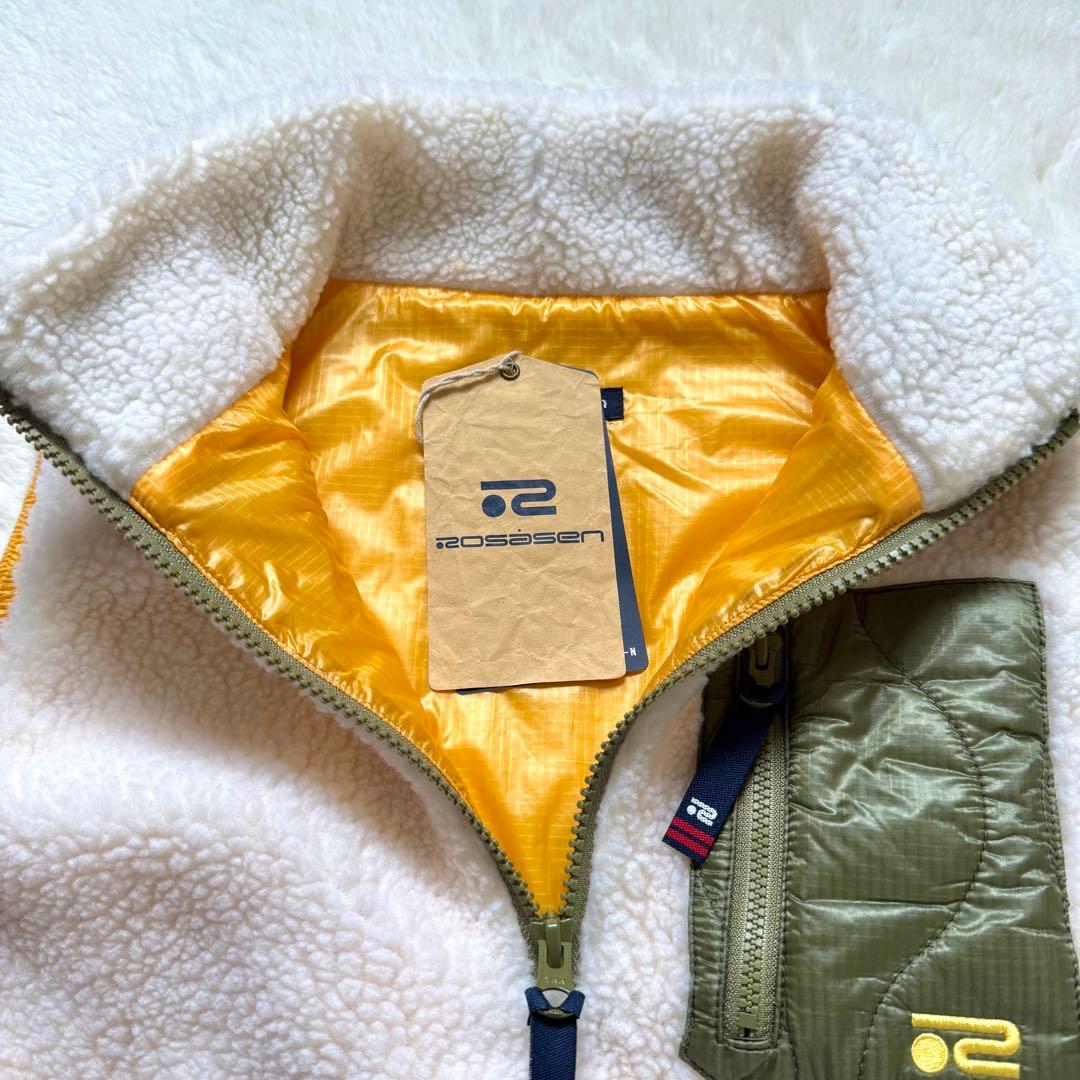 【新品】Rosasen ロサーセン ボア切替 ワンピース M