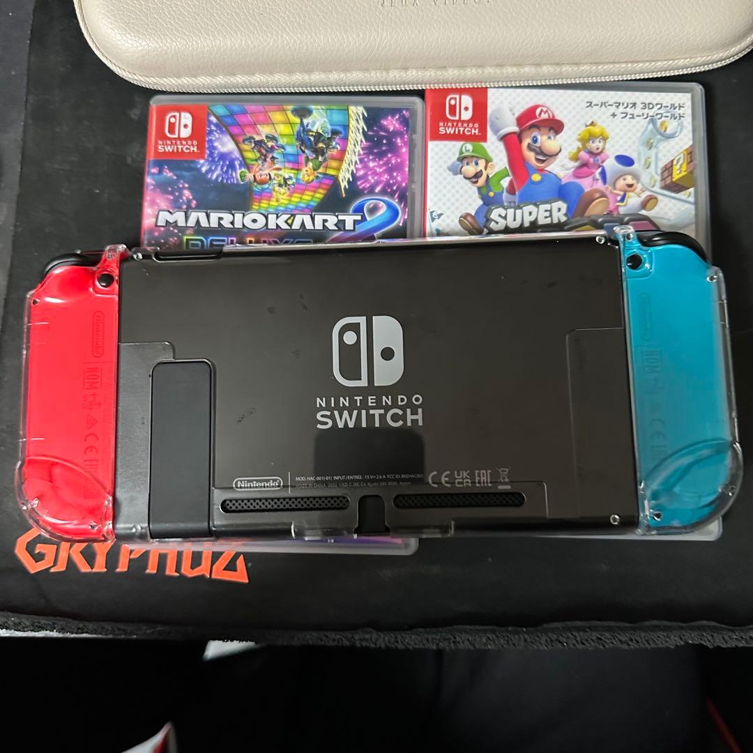 Nintendo Switch 本体 赤/青 Joy-Con ゲーム2本付き