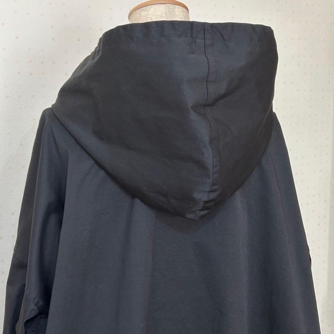 ビアズリー シャツフーディ ブルゾン マウンテンパーカー ブラック ダブルジップ