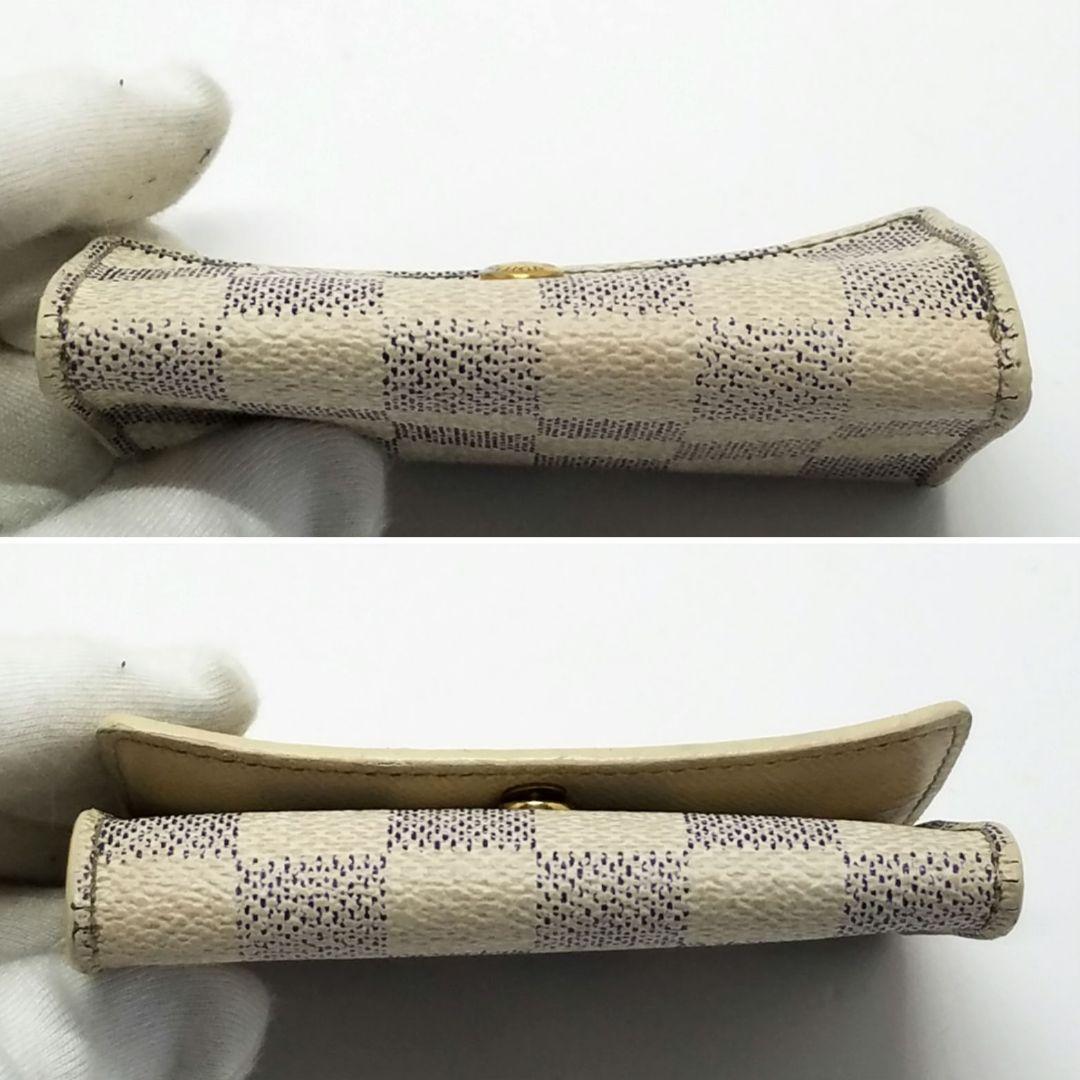 ルイヴィトン ダミエ アズール キーケース 6連 ミュルティクレ6 白　ホワイト