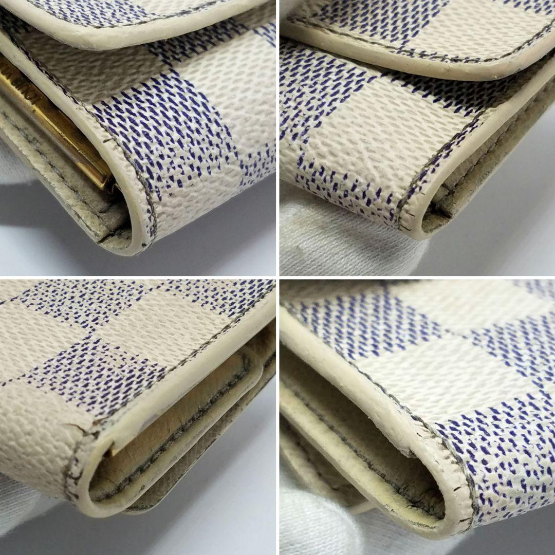 ルイヴィトン ダミエ アズール キーケース 6連 ミュルティクレ6 白　ホワイト