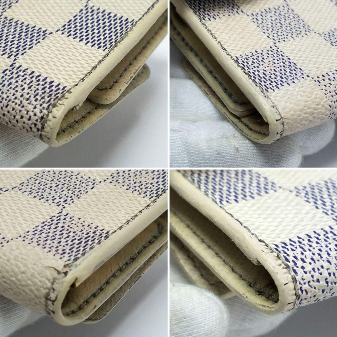 ルイヴィトン ダミエ アズール キーケース 6連 ミュルティクレ6 白　ホワイト