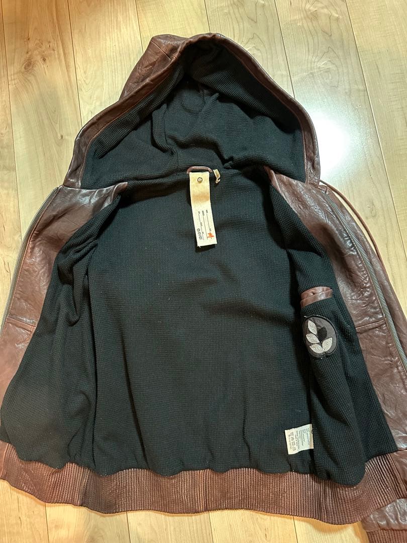 ever イタリアンレザー ジャケット （ブラウン） Mサイズ