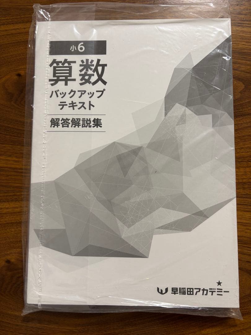 【新品未使用】バックアップテキスト(小6算数)