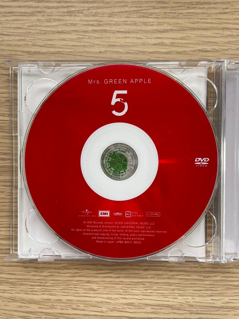 Mrs. GREEN APPLE 「5」 初回限定版CD&DVD