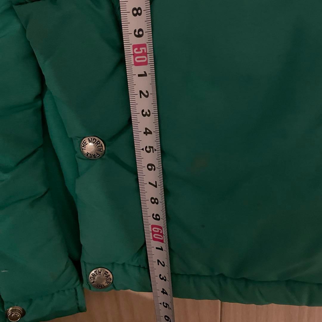 70's THE NORTH FACE 茶タグ　ダウンベスト緑　USA製