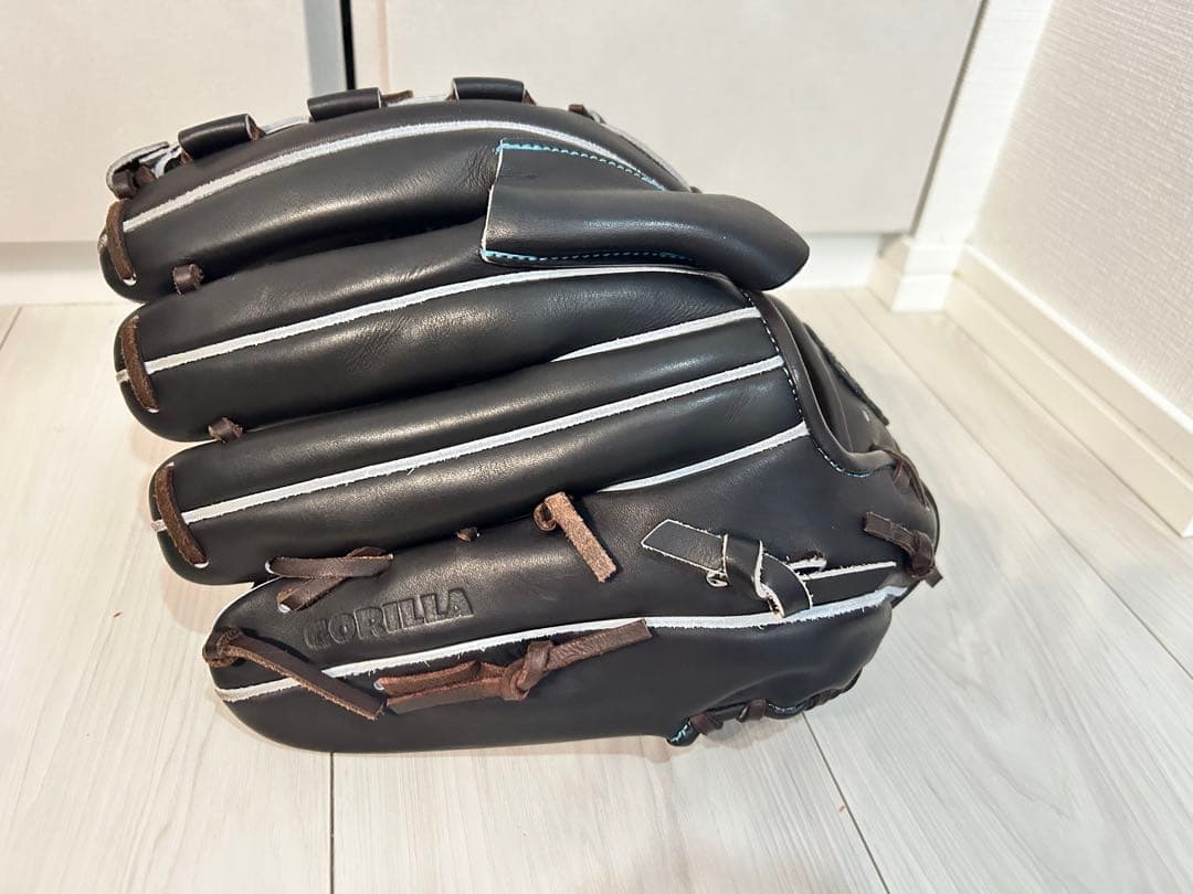 ゴリラ印　ごりら　SKR 小指２本　投手用　硬式ブラウン　イエロー