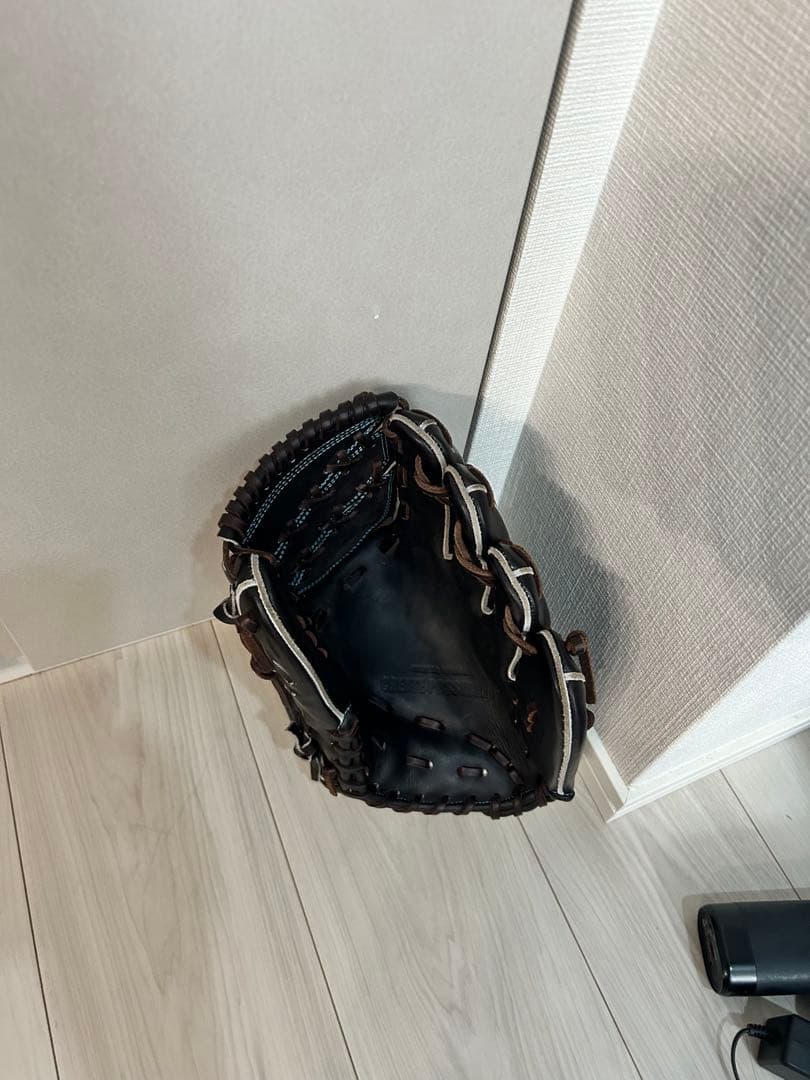 ゴリラ印　ごりら　SKR 小指２本　投手用　硬式ブラウン　イエロー