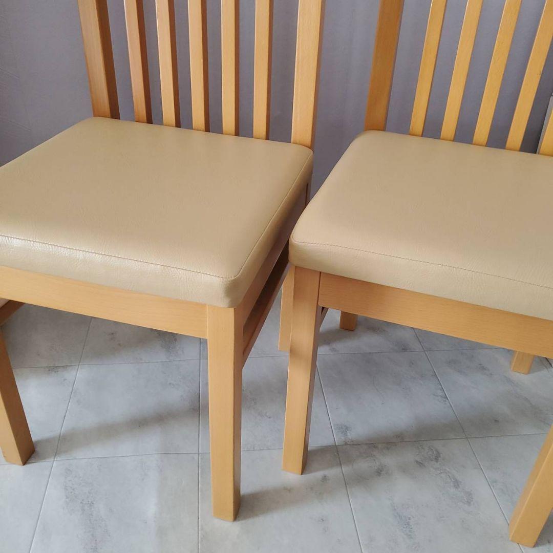 美品 CRES クレス NARUE ダイニングチェア 2脚セット 椅子