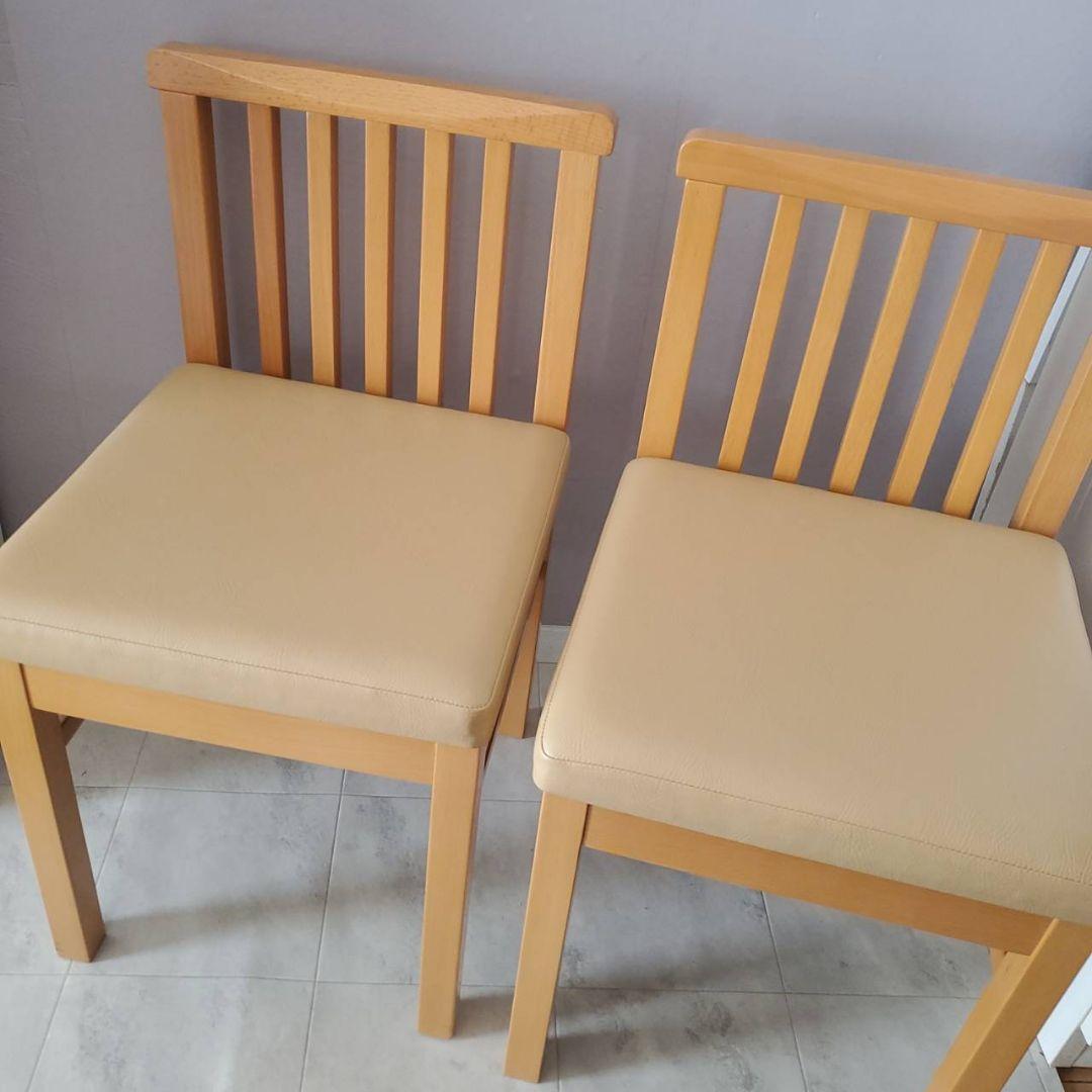 美品 CRES クレス NARUE ダイニングチェア 2脚セット 椅子