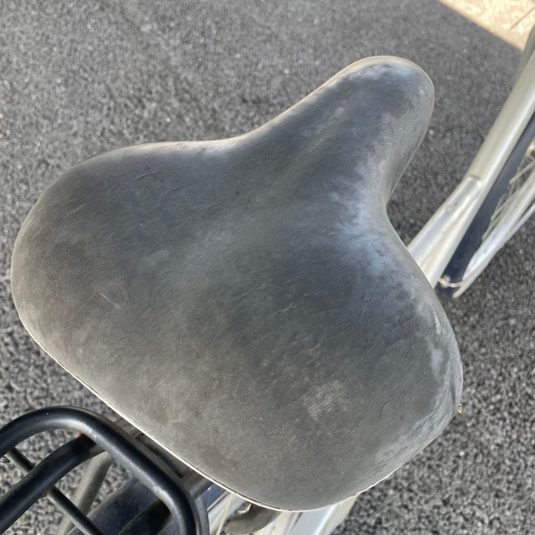 【都内/千葉引取】街乗り用自転車 27インチ カゴ/鍵/オートライト/3段変速付