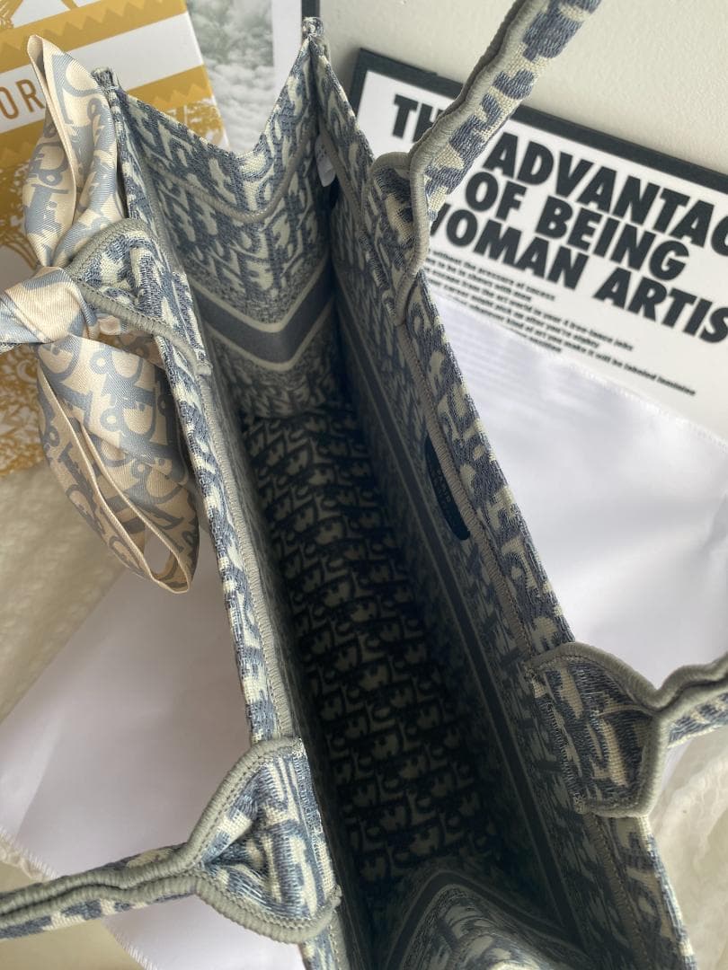 トートバッグ グレー アイボリーキャンバス ベージュ/グレー 36cm