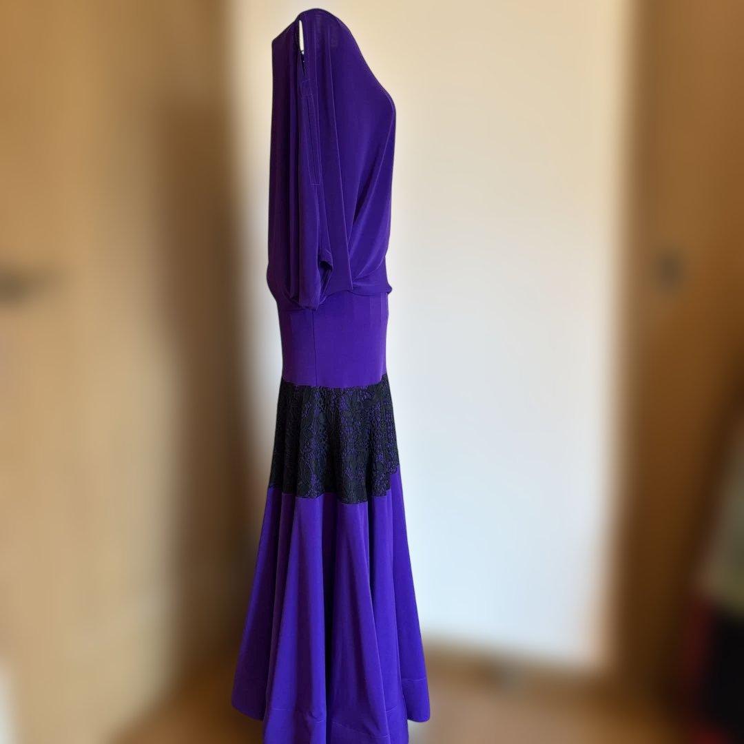 gentil 紫 社交ダンスドレスM