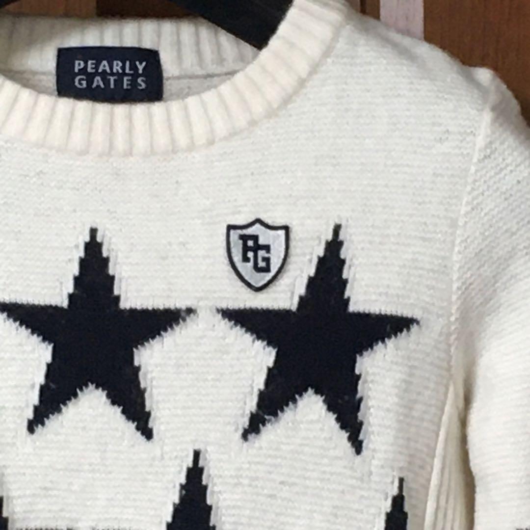 良品　パーリーゲイツ　スター　ニット　０　星　セーター　pearly gates