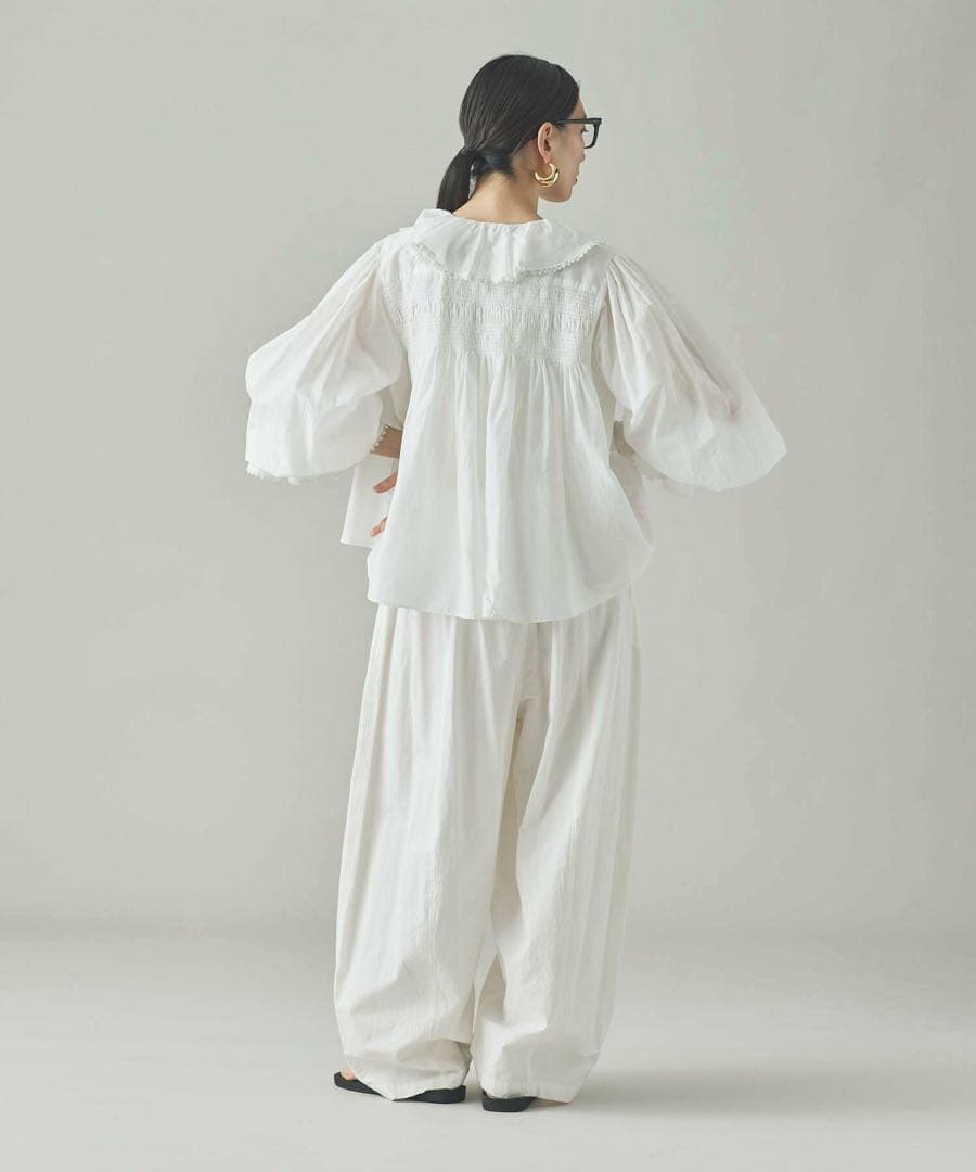 【未使用】Curensology ラッフルレースブラウス