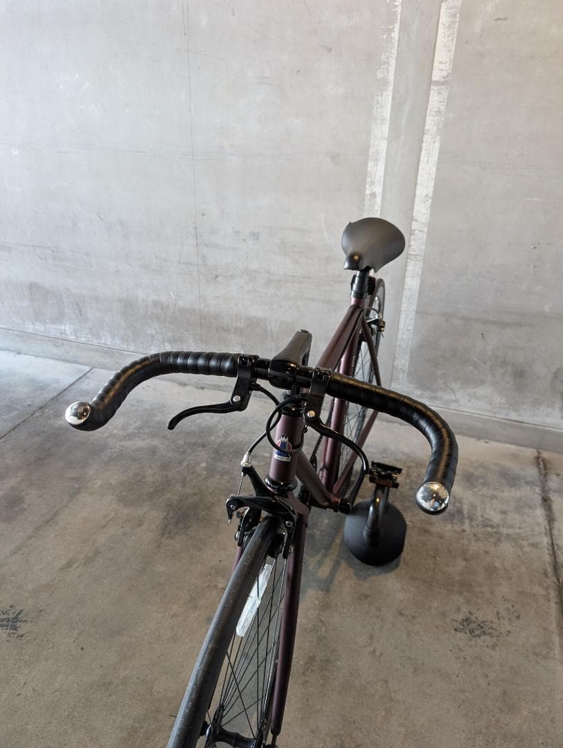 Fuji Feather シングルスピード バイク サイズ52 マットワイン